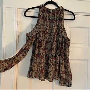 Zara Cold-Shoulder Blouse